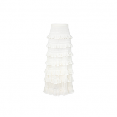 ZIMMERMANN LUNA LACE FRILL SKIRT 3723SS261